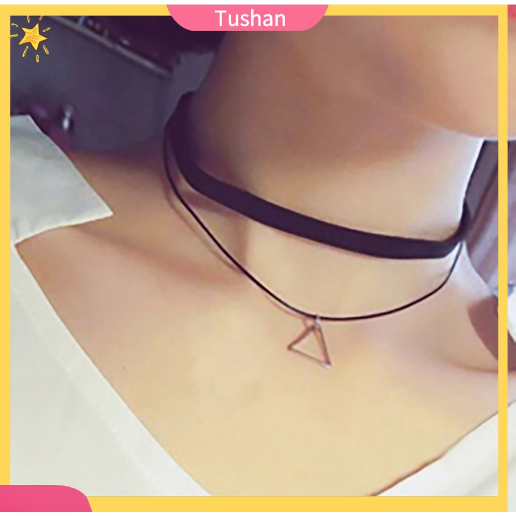 Vòng cổ chocker nhung phong cách vintage cá tính cho nữ