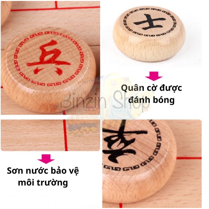 Bộ cờ tướng bằng gỗ size 40cm và size 48cm