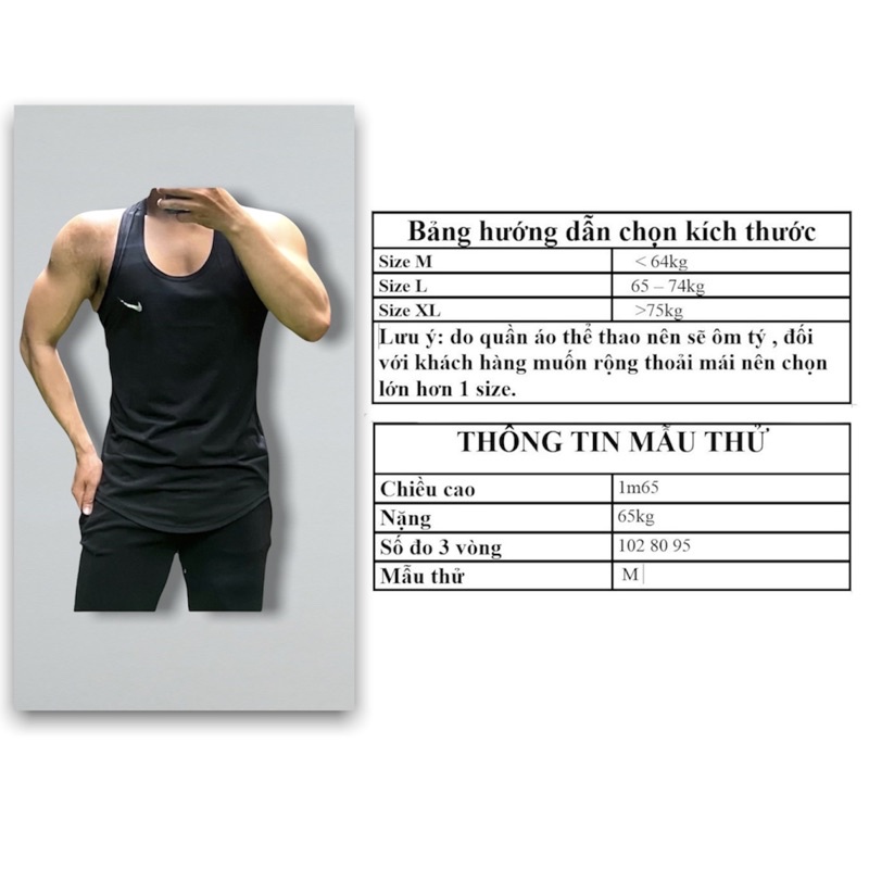 Áo thun 3 lỗ nam thể thao DO GYM SHOP thun lạnh 4 chiều thoáng mát tập gym, mặc nhà