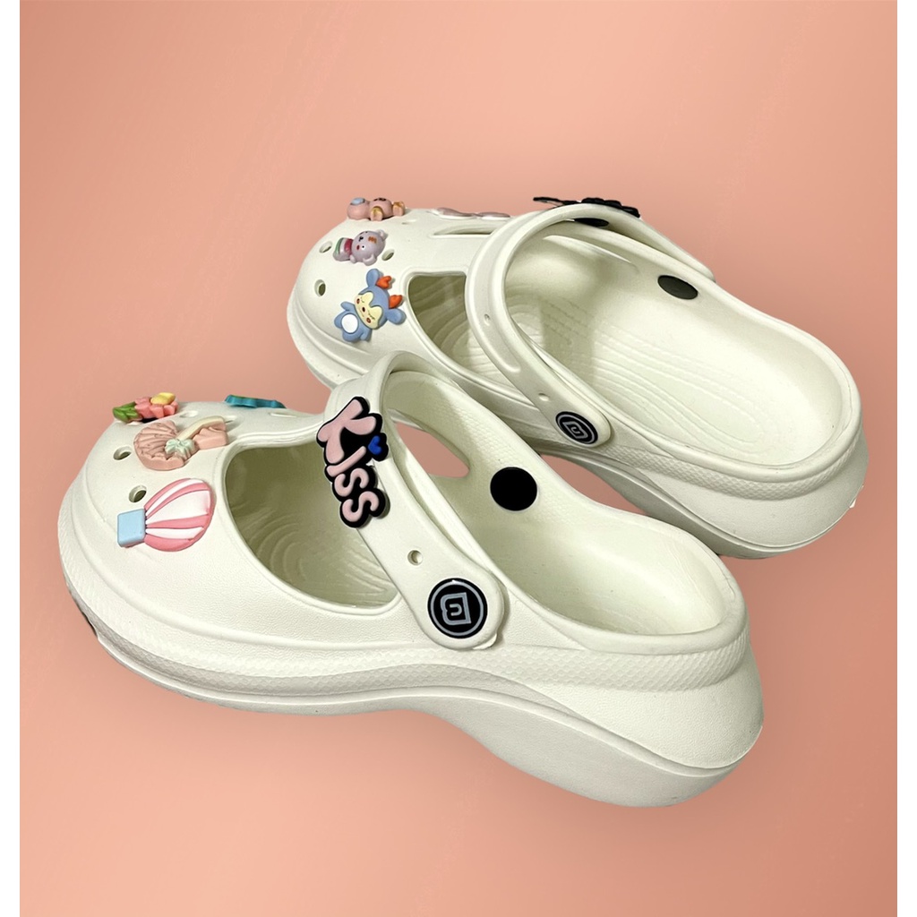 Dép Cross Hot trend Năm Nay, Dép Sandal Đế Cao 5cm[ Tặng Sickers]
