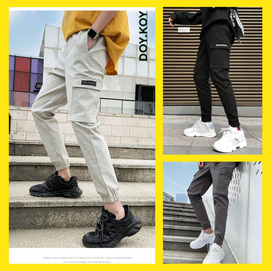 Quần jogger nam trẻ trung năng động quần jogger nam kaki hàn quốc- DOY.KOY