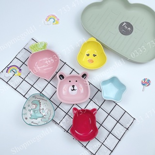 Bát ăn dặm cho bé chất liệu gốm sứ, Chén ăn dặm từ 5 tháng tuổi dung tích 30-180ml, dụng cụ ăn dặm