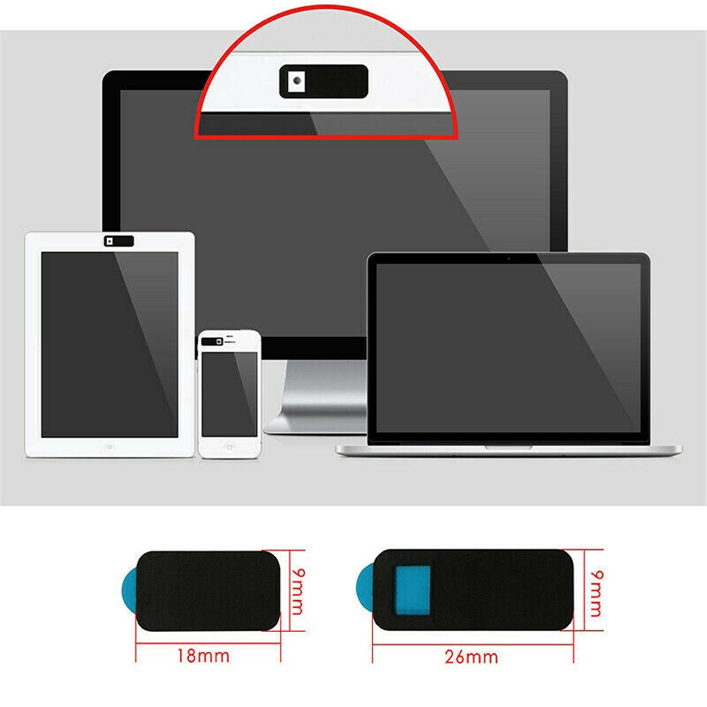Set 6 Nắp Đậy Webcam Bằng Nhựa Từ Tính Dạng Trượt Cho Iphone Laptop Camera Smartphone