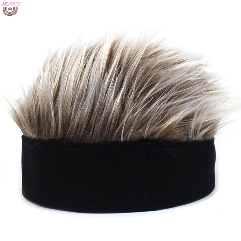 Mũ beanie mềm mại thoáng khí gắn tóc giả cho nam nữ