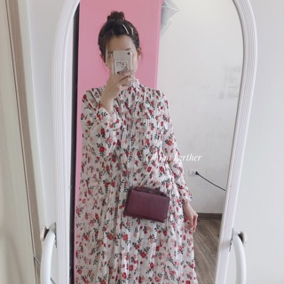 [XẢ LẺ SIZE] Váy maxi hoa nhí ulzzang