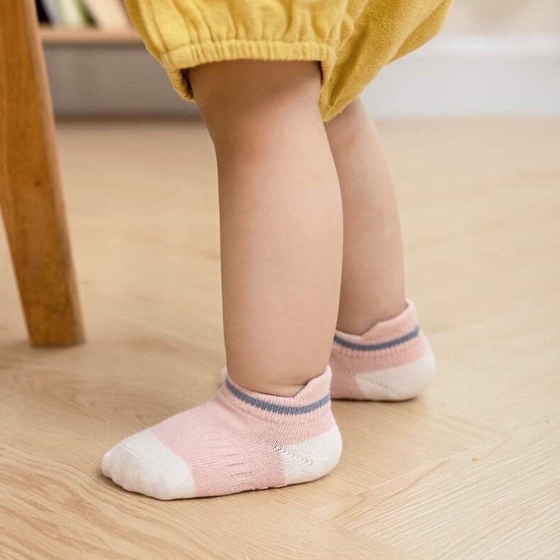 Set 5 đôi tất chống trơn cho bé từ 0-12 tuổi giữ ấm cho bé trai và bé gái