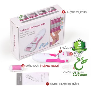 [TẶNG KÈM ĐẦU MÀI] Máy chà gót chân Callous Remover COTEMIN