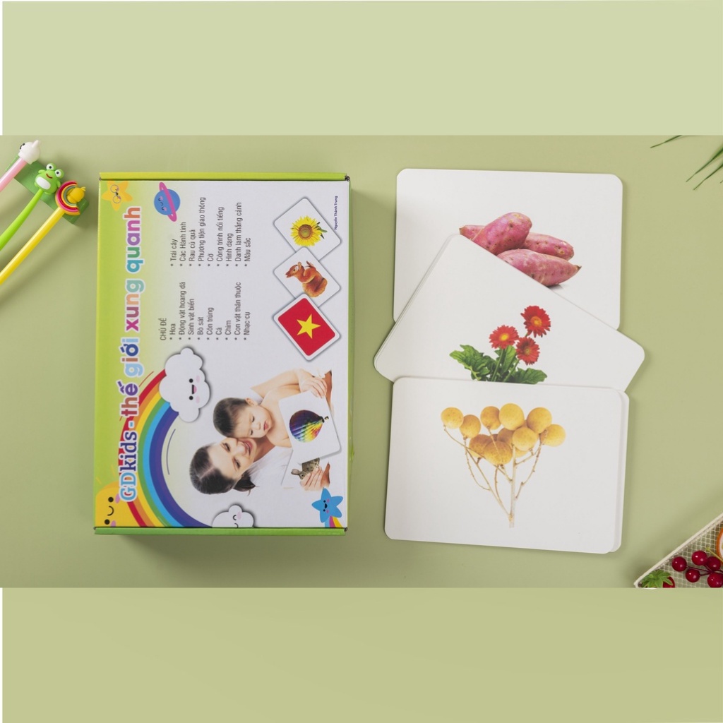 Flashcard - Thẻ Học Thông Minh Thế Giới Xung Quanh Chuyên Sâu Chuẩn Glenn Doman Hoa Kỳ