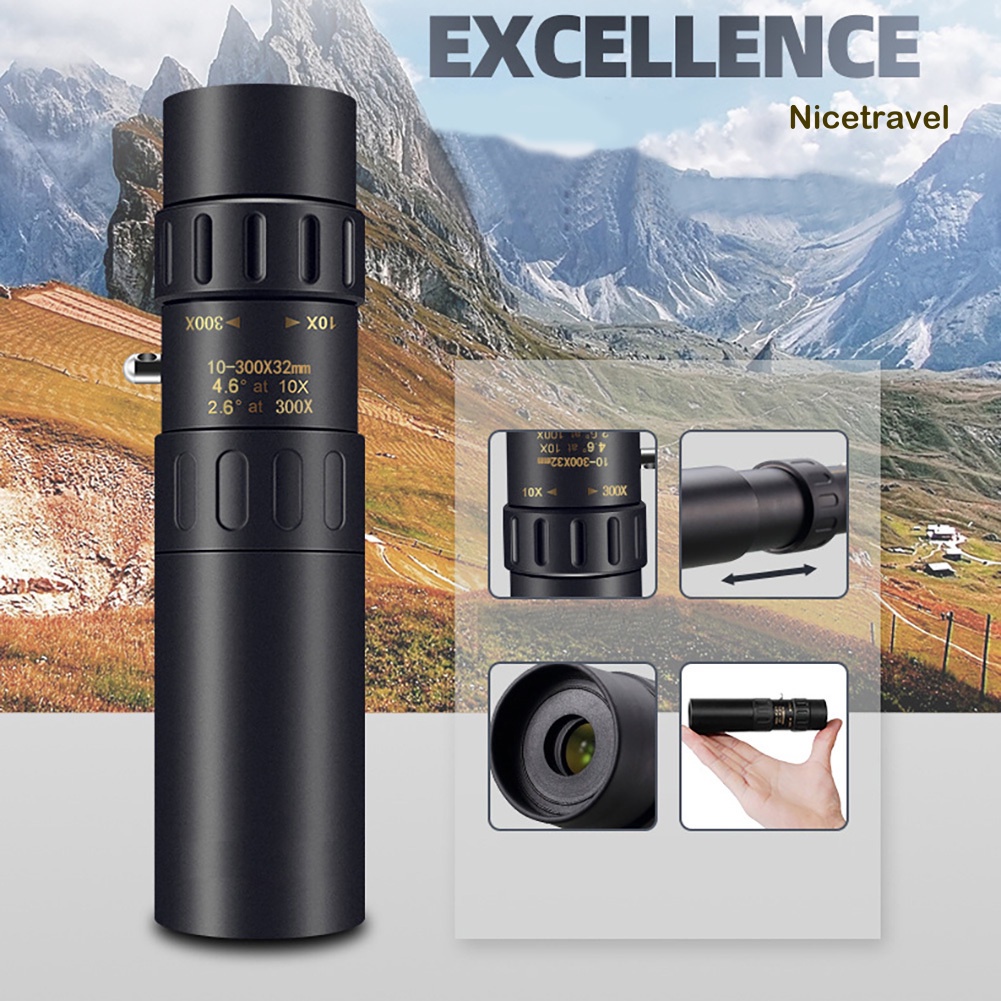 Ống nhòm một mắt 4k 10-300x40mm cho điện thoại