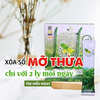 Cà phê xanh Thiên Nhiên Việt kháng mỡ giảm cân hộp lớn 30 gói