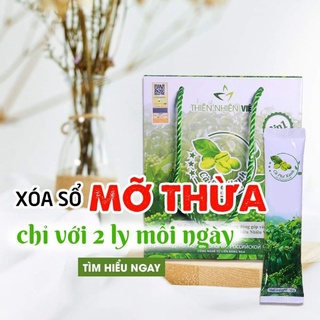 [CHÍNH HÃNG]Cà phê xanh Thiên Nhiên Việt kháng mỡ giảm cân hộp lớn 30 gói