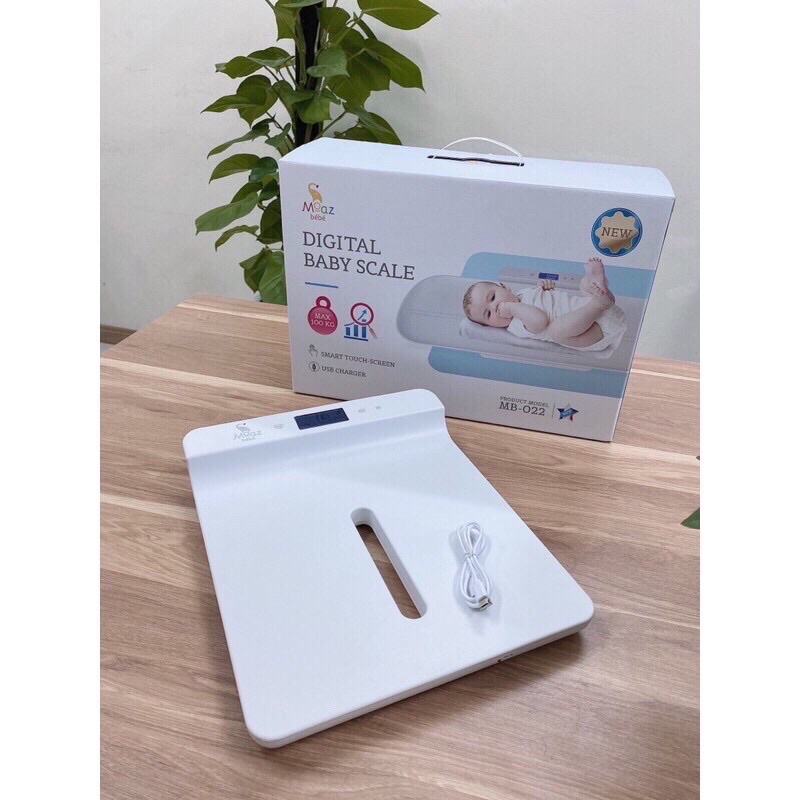Cân điện tử cho mẹ và bé MOAZBEBE Mb022-Bảo hành chính hãng 12 tháng