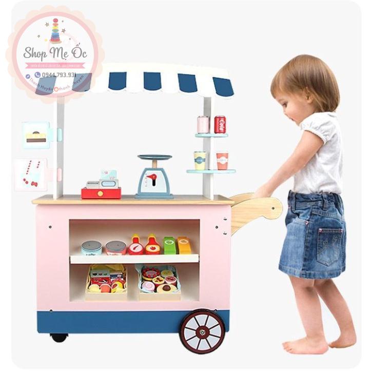Đồ chơi gỗ - Xe đẩy bán hàng 102cm