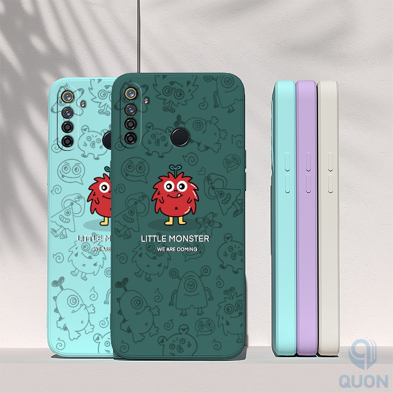 Ốp Điện Thoại TPU Mềm Họa Tiết Quái Vật Nhỏ Sáng Tạo Cho Realme 5 6 7 pro 5i 6i 7i C17