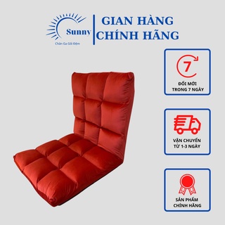 Ghế Tatami lười ngồi bệt Nhật Bản bọc nhung kèm đôn cao cấp mềm mịn êm ái cho bà bầu nằm, trẻ nhỏ