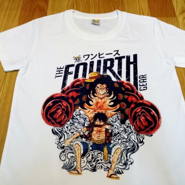 RẺ VÔ ĐỊCH- Áo thun one piece luffy gear 4 siêu ngầu kèm ảnh thật (in tại shop) - bán chạy nhất