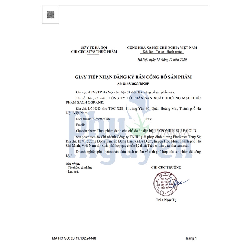 Sữa Bột Dinh Dưỡng Hỗ Trợ Phục Hồi Bồi Bổ Sức Khoẻ Pypo Sure Gold- Hộp 900g