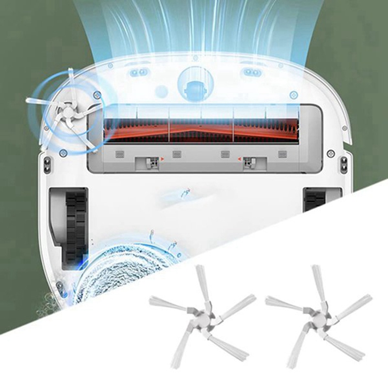 Khăn Lau + Màng Lọc HEPA + Chổi Chính + Chổi Bên Thay Thế Tiện Dụng Cho Robot Hút Bụi Xiaomi