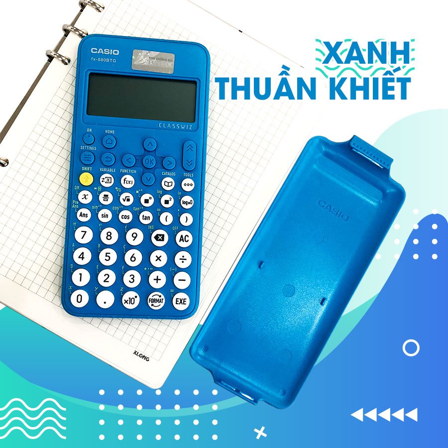 Máy tính casio FX880-BTG chính hãng- Bảo hành 7 năm - Độ Chính Xác Cao