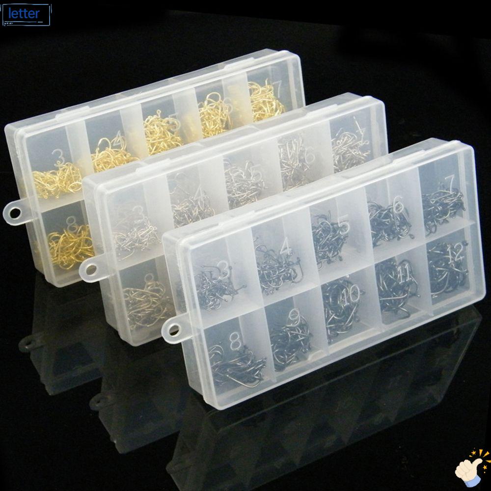 Hộp 500 Lưỡi Câu Cá Bằng Thép Không Gỉ / Cá Chép / Nước Ngọt