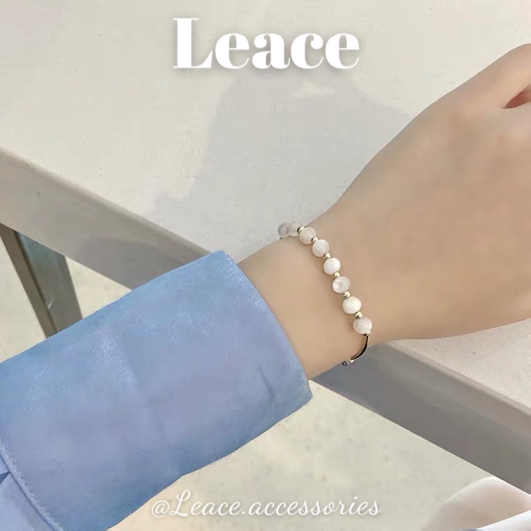 Vòng tay nữ, lắc tay nữ đính hạt mix kim loại nữ tính BL009 Leace.accessories