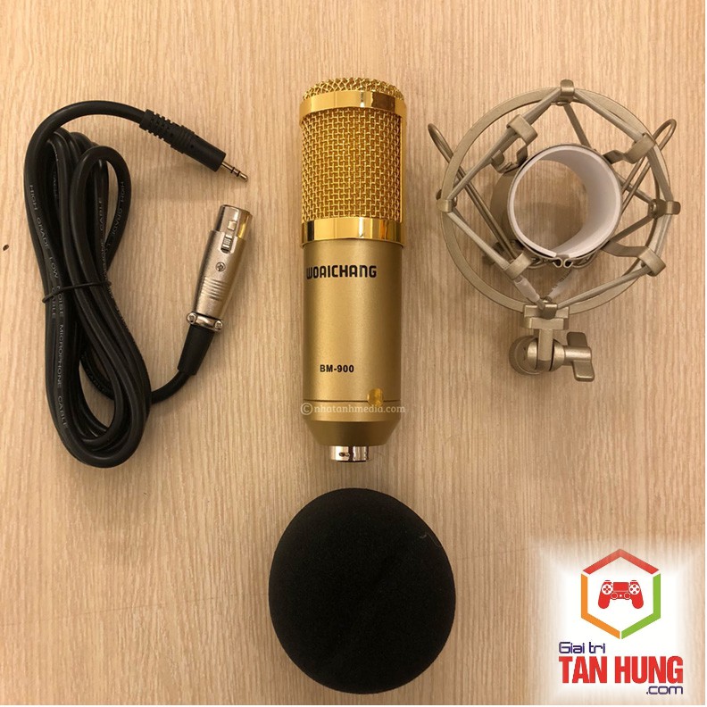 Trọn Bộ Micro Live Stream BM900 Kèm Sound Card K10 Và Phụ Kiênh
