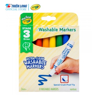 Bộ 8 màu bút lông có thể rửa được My First Crayola 8ct Ultra-Clean Washable Markers