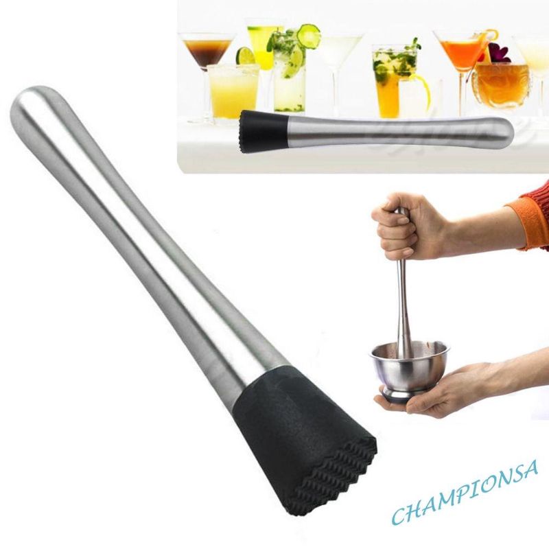 [Mã LIFEHLSALE2 giảm 10% đơn 0Đ] Chày bar pha chế Inox - Chày pha chế - Dụng cụ dầm trái cây - Dụng cụ