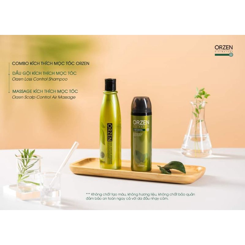 Combo Gội + Massage kích thích mọc tóc Orzen Obsidian