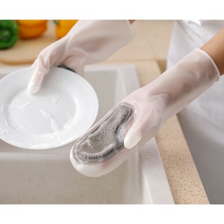 Găng tay rửa bát Silicon đa năng cách nhiệt chống trơn trượt - Màu ngẫu nhiên