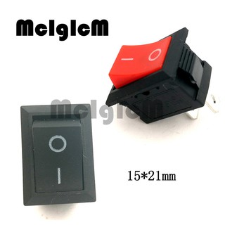 10 Công Tắc Mini 2 Chấu 6A 250V / 10A 125V Ac 15 * 21Mm