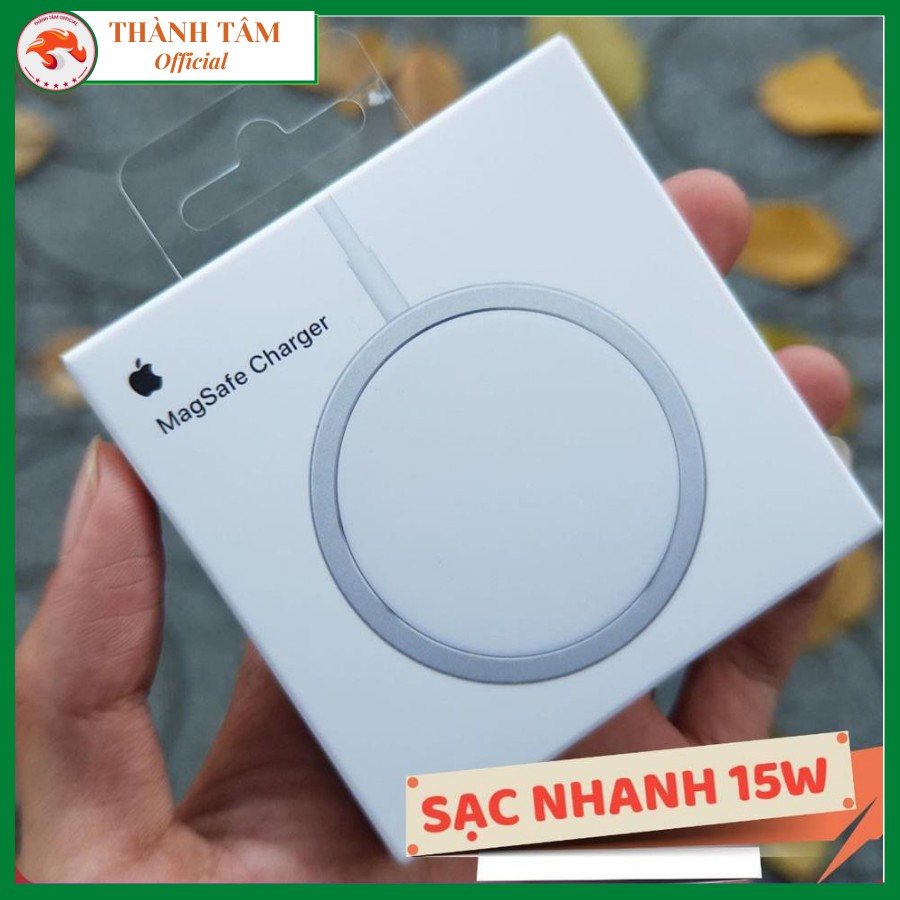 Đế sạc không dây MagSafe 15W Wireless Charger 15W Qi cho điện thoại 12, 12 Promax , Iphone 11 Samsung Huawei Oppo