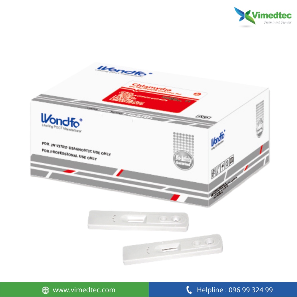 [CHÍNH HÃNG] Hộp test nhanh phát hiện kháng nguyên Chlamydia One Step Chlamydia Swab/Urine