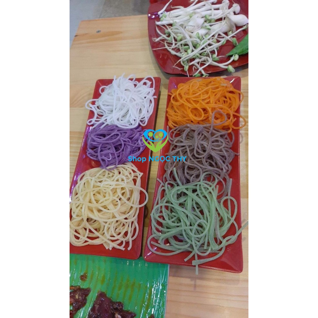 1KG Bún ngũ sắc đặc sản Cao Bằng, bún làm từ rau củ lá rừng tự nhiên