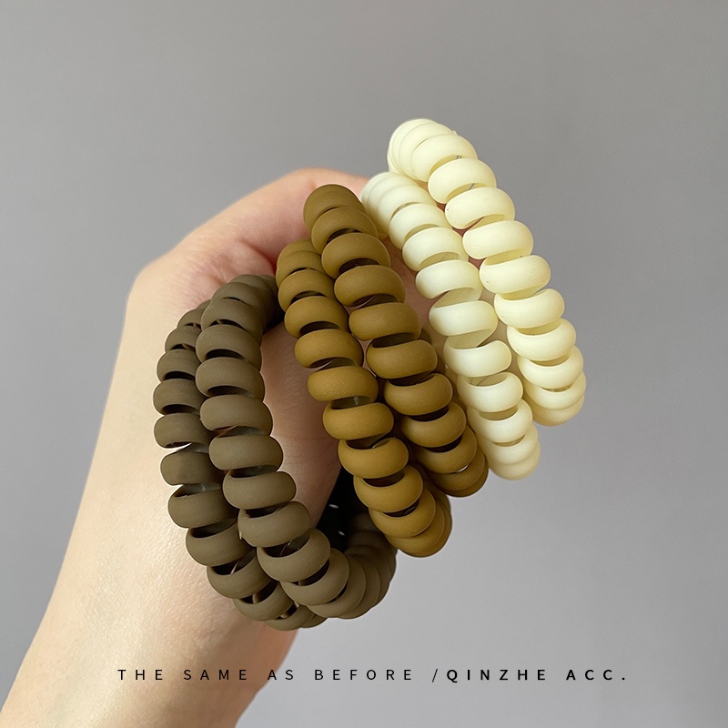 Set 6 Dây Cột Tóc Lò Xo Nhiều Màu Sắc Cá Tính Cho Nữ