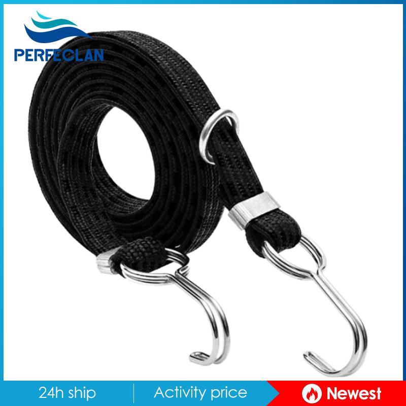 Dây Treo Hành Lý Co Giãn Có Móc Màu Vàng Dài 2m