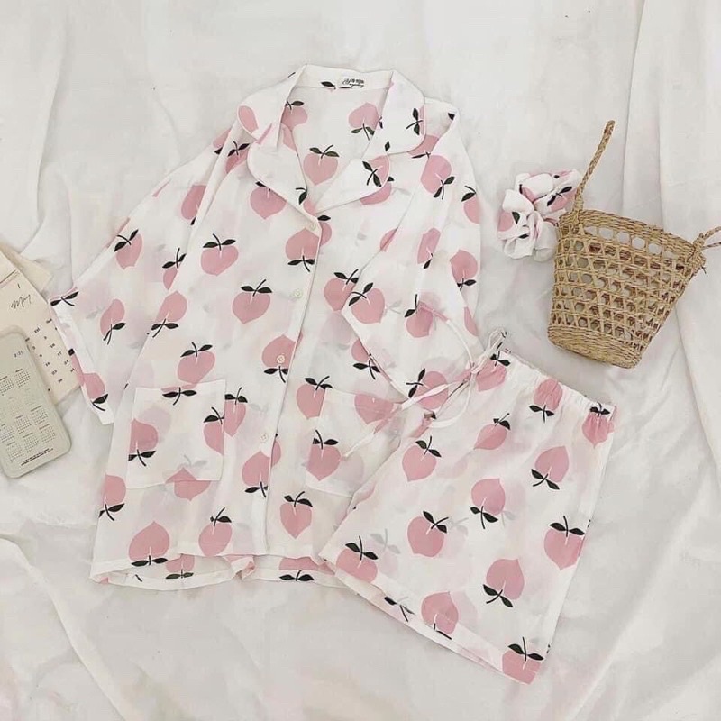 MỚI VỀ (35-52kg)BỘ ĐÙI PIJAMA NỮ VẢI LỤA HÀN MẶC NHÀ | BigBuy360 - bigbuy360.vn