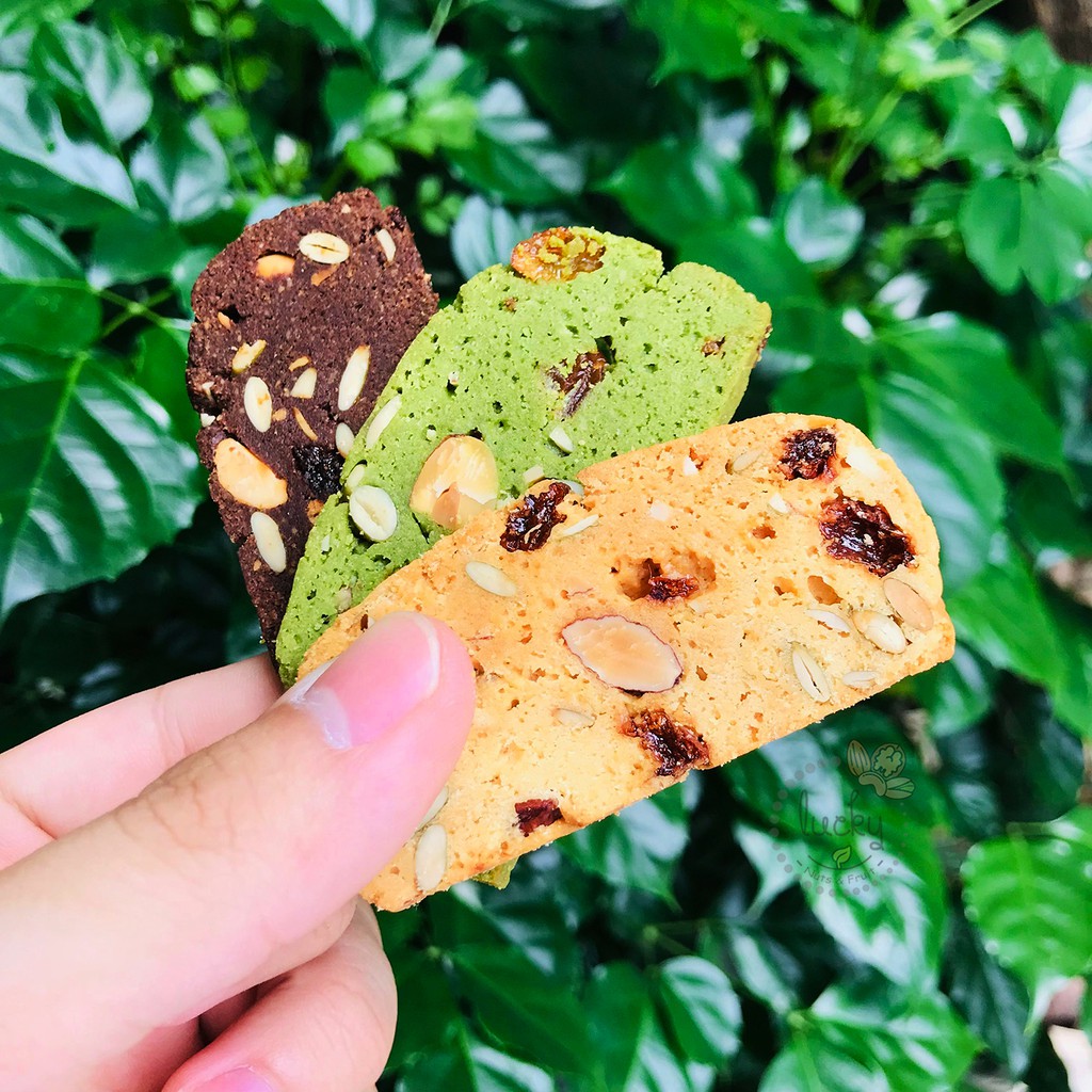 Biscotti ăn kiêng - Nguyên cám - Không đường