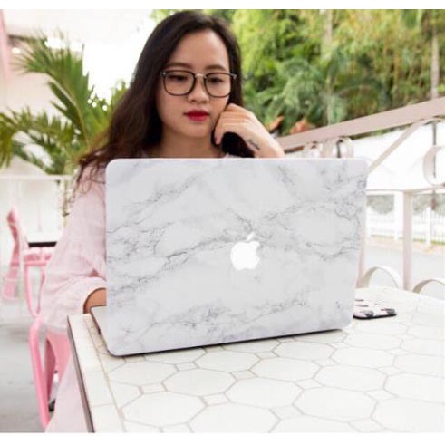 [Giá Sỉ] Ốp in hình vân đá trắng cho Macbook