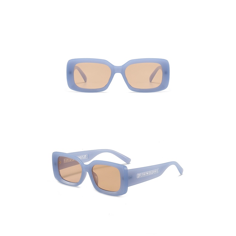 Kính Mát Gọng Kim Loại Chữ Nhật Phong Cách Âu Mỹ