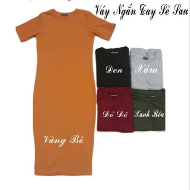 ĐẦM BODY TAY NGẮN THUN GÂN | BigBuy360 - bigbuy360.vn