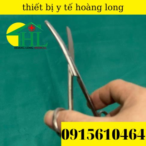 Kéo Y Tế , Kéo Cong 2 Đầu Tù 14cm Sắc Bén Hàng Loại 1 Pakistan