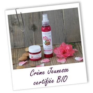 Kem dưỡng da chống lão hóa AROMA ZONE - CRÈME VISAGE ET CORPS JEUNESSE BIO