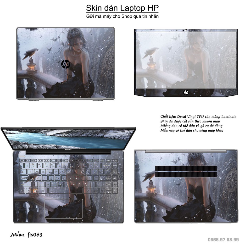 Skin dán Laptop HP in hình Fantasy _nhiều mẫu 7 (inbox mã máy cho Shop)