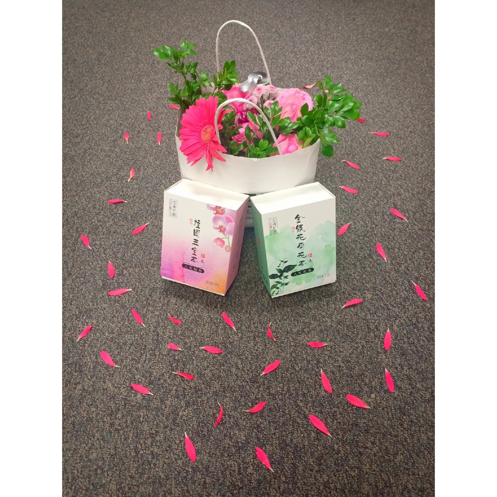 Combo trà hoa và trà quế viên