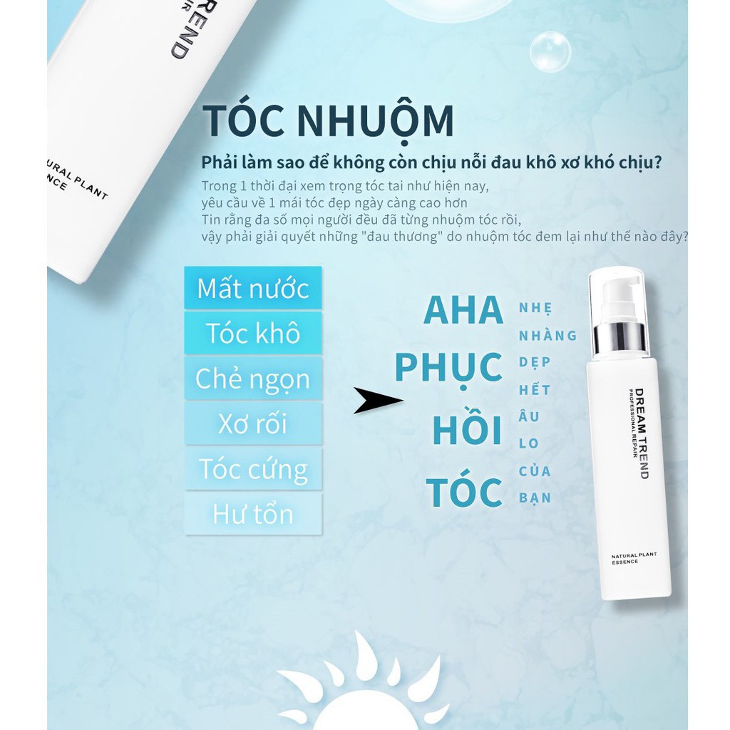 Essence Dưỡng Tóc Aha Dream Trend - Phục Hồi Tóc Bị Hư Tổn, Tóc Mượt Tự Nhiên, Giữ Màu Tóc