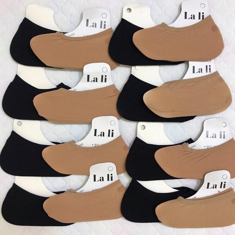 Tất Hài Nữ LaLi Siêu Dai Màu Đen Và Da