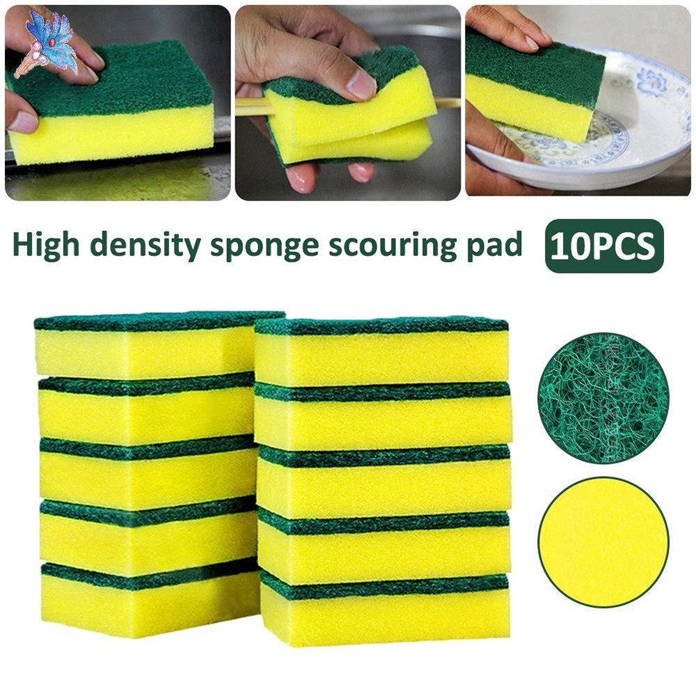Set 10 Miếng Bọt Biển Rửa Chén Tiện Lợi