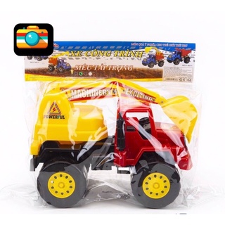 Set 3 xe tải, xe cẩu, xe ủi cát cho bé. Hàng việt Nam