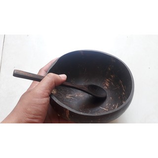 Tô bát gáo dừa kèm thìa size 13cm đến 16cm
